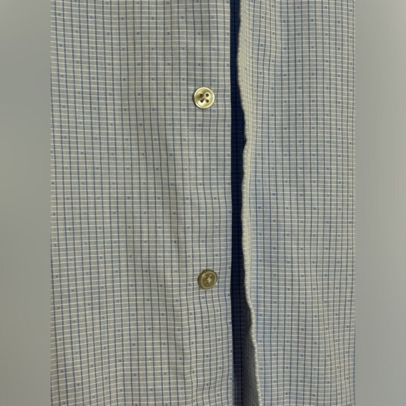 Calvin Klein Blue Slim Fit Button Down Shirt Size 15 34/35 - Picture 2 of 6